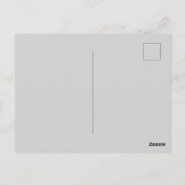 Tarjeta Postal Gris Claro con Diseño de Saludo Per