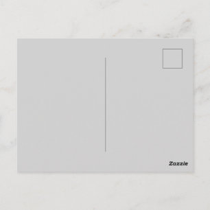 Tarjeta Postal Gris Claro con Diseño de Saludo Per