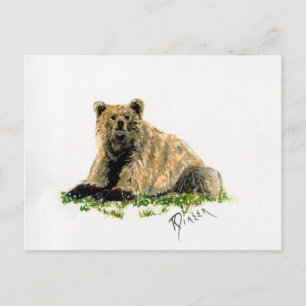 Tarjeta postal grizzly Bear
