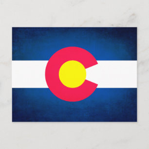 Tarjeta postal Grunge Colorado