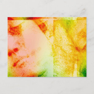 Tarjeta postal grunge de la cara de estatua angeli