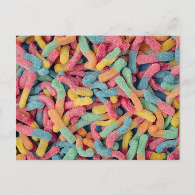 Tarjeta postal Gummy Worms (Anverso)