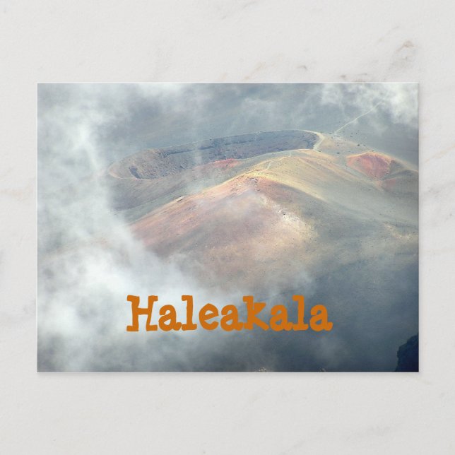 TARJETA POSTAL "HALEAKALA IN THE CLOUDS" (Anverso)