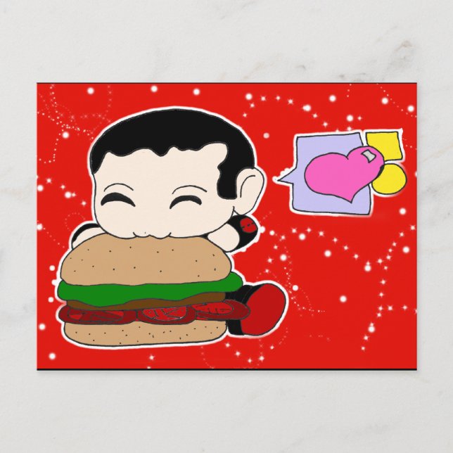Tarjeta postal Hamburger (Anverso)