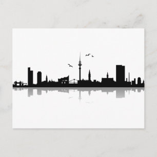 Tarjeta postal Hamburgo horizonte