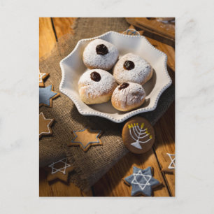 Tarjeta postal Hanukkah Jelly Donuts