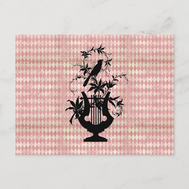 Tarjeta postal Harlequin Harp Bird (Anverso)