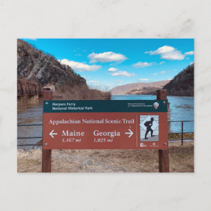Tarjeta postal Harpers Ferry Appalachian Trail