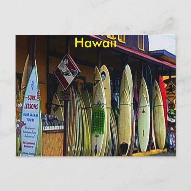 Tarjeta postal hawaiana (Anverso)