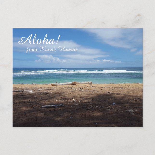 Tarjeta postal Hawaii Beach (Anverso)