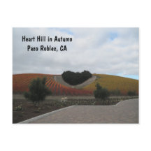 Tarjeta postal: Heart Hill en otoño, Paso Robles