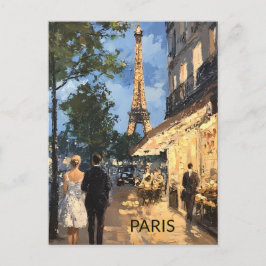 TARJETA POSTAL Hermosa Acuarela de París Viajes