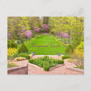 TARJETA POSTAL, "HERMOSO CENTRO Y JARDINES DE REIN