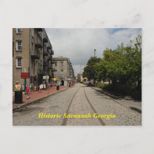 Tarjeta postal histórica de Savannah Georgia