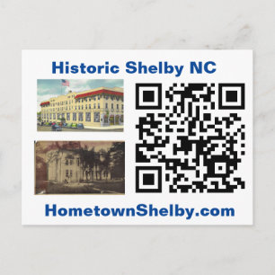 Tarjeta postal histórica de Shelby NC