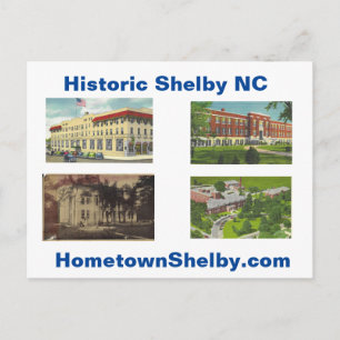 Tarjeta postal histórica de Shelby NC