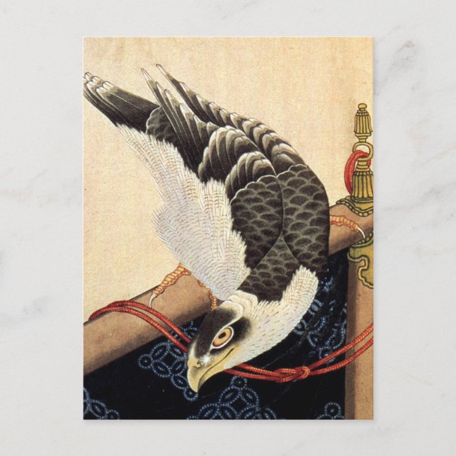 Tarjeta postal Hokusai Hawk (Anverso)