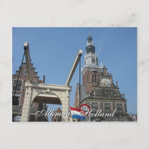 Tarjeta postal Holland Alkmaar Waag (Casa de Pesaj