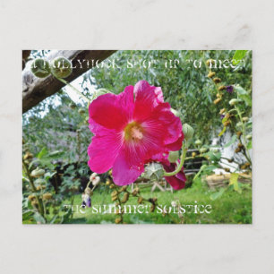 Tarjeta postal Hollyhock