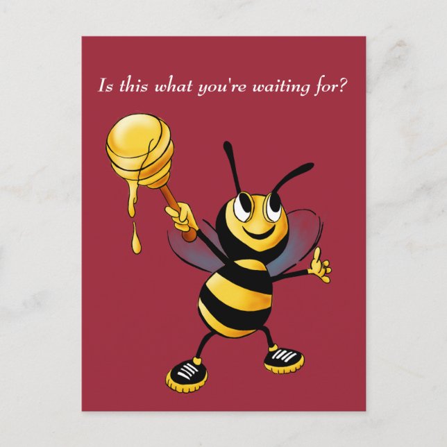 Tarjeta postal Honeybee Rosh HaShana (Anverso)