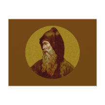 Tarjeta postal horizontal de San Cirilo el Monje (