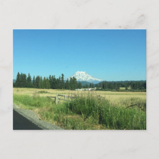 Tarjeta postal horizontal Mount Rainier