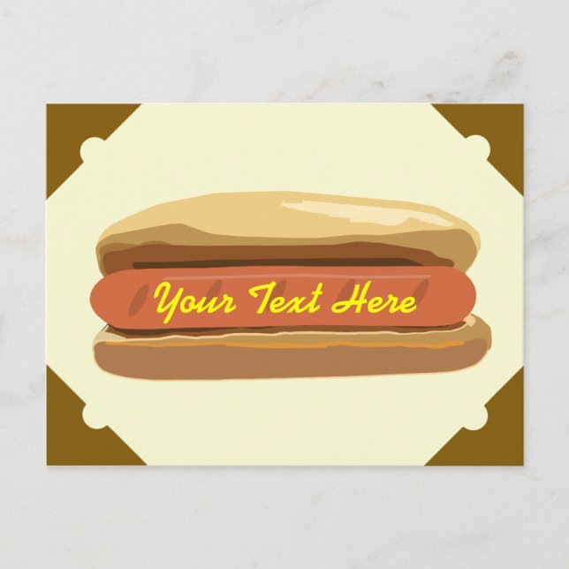 Tarjeta postal Hotdog (Anverso)