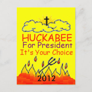 Tarjeta postal HUCKABEE 2012