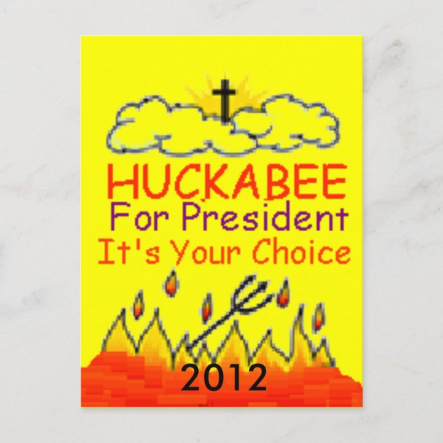 Tarjeta postal HUCKABEE 2012 (Anverso)