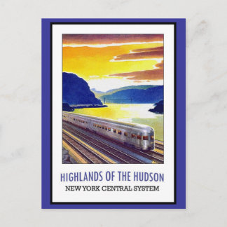 Tarjeta postal Hudson Nueva York Saludos Vintage