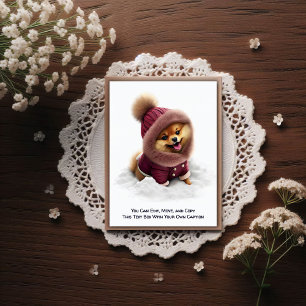 Tarjeta postal humorística personalizable para cua