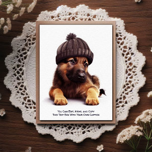 Tarjeta postal humorística personalizable para cua