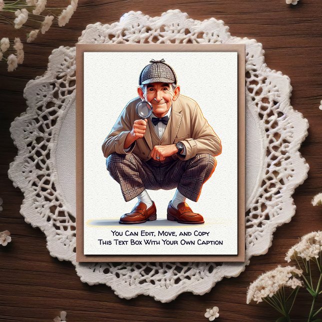 Tarjeta postal humorística personalizable para cua (Subido por el creador)