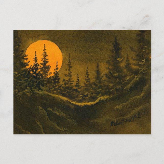 Tarjeta postal "Hunter's Moon #4" (Anverso)