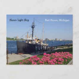 Tarjeta postal Huron Lightship