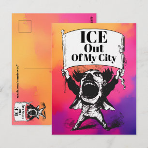 Tarjeta postal ICE Fuera de Mi Ciudad