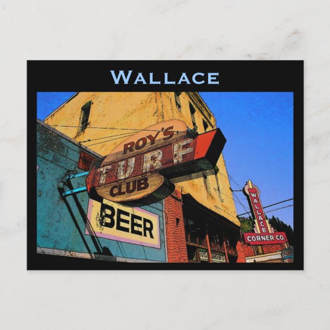 Tarjeta postal Idaho (Wallace) (Anverso)