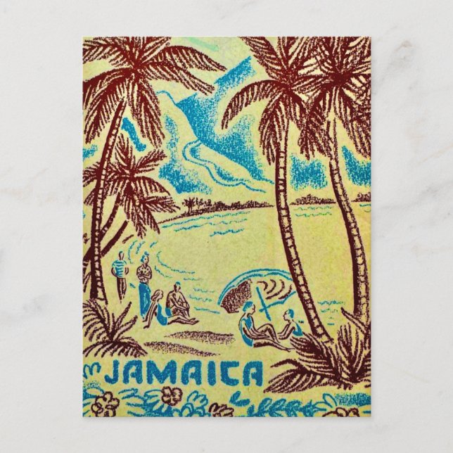 Tarjeta postal ilustrada de Jamaica (Anverso)