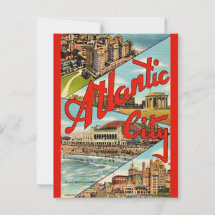 Tarjeta postal impresionante de Atlantic City