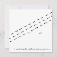 Tarjeta postal independiente de hormigas