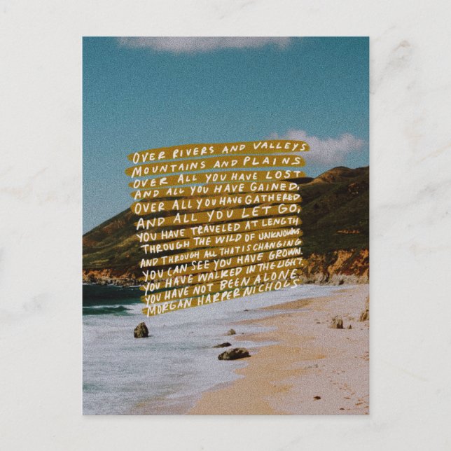 Tarjeta postal inspiracional (Anverso)