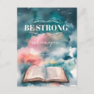Tarjeta postal inspirada en la Biblia - Josué 1:9