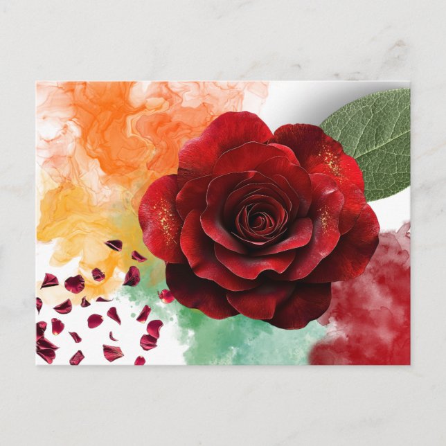 Tarjeta postal inspiradora A Soft Bloom (Anverso)