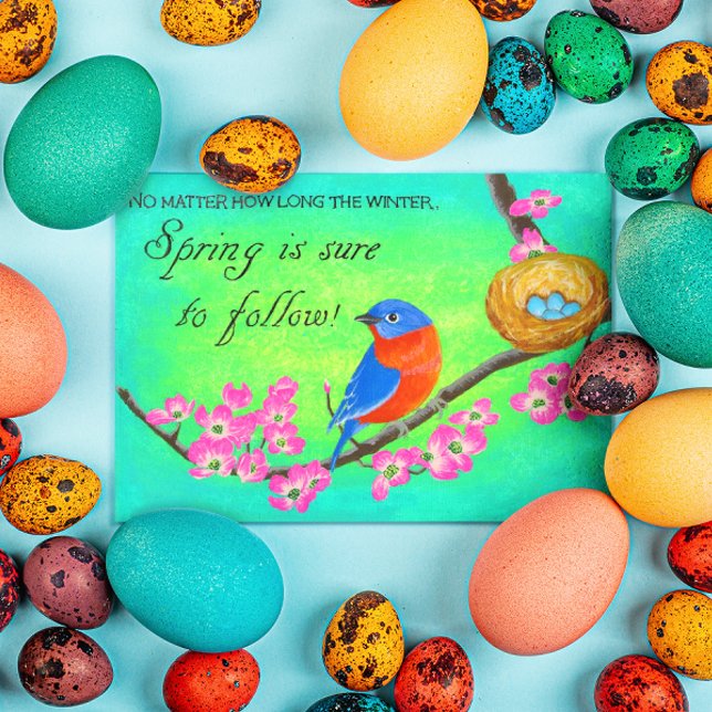 Tarjeta postal Inspiradora Bluebird (Subido por el creador)