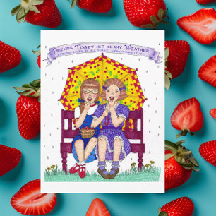 Tarjeta postal Inspiradora de Amigos Juntos