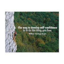 Tarjeta postal Inspiradora de autoconfianza