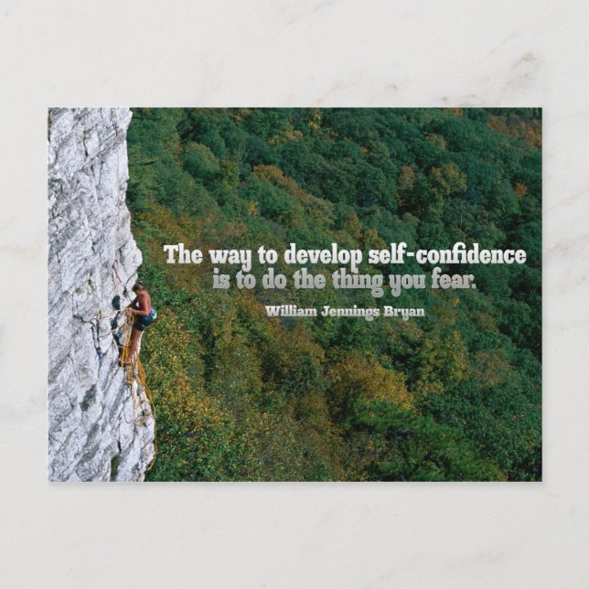 Tarjeta postal Inspiradora de autoconfianza (Anverso)