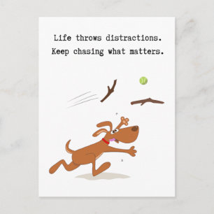 Tarjeta postal inspiradora de consejos divertidos