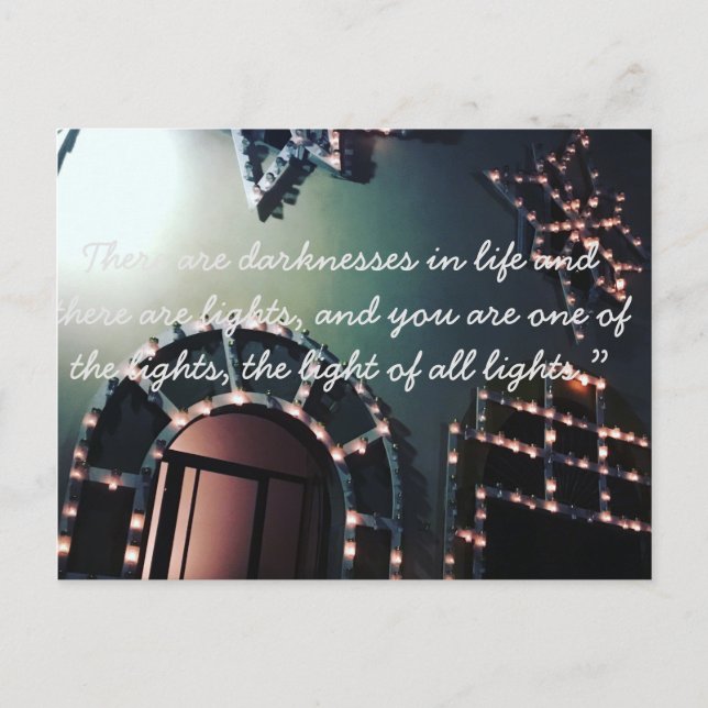 Tarjeta postal inspiradora Italiana  (Anverso)