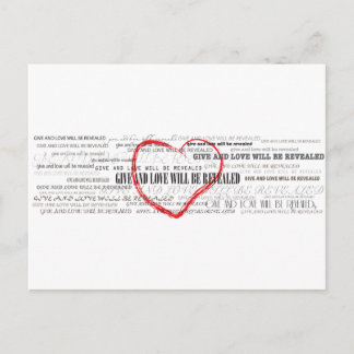 Tarjeta postal Inspiradora para el amor
